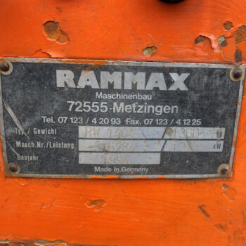 Rammax RW1404 greppel wals