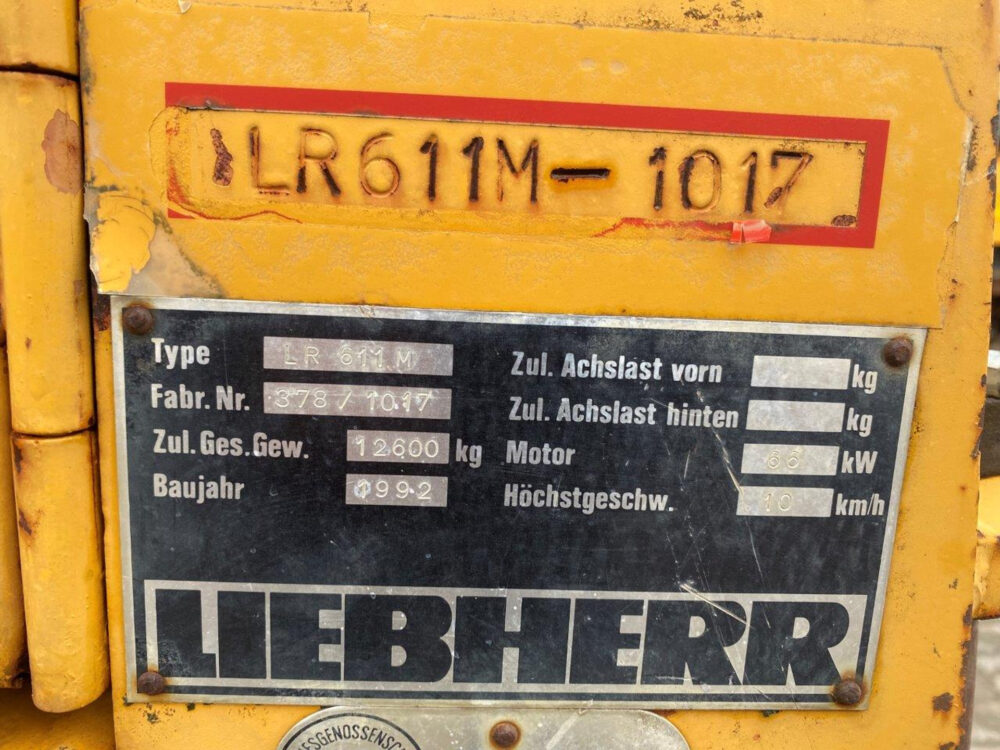 Liebherr LR611M rupslader