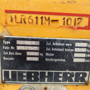 Liebherr LR611M rupslader