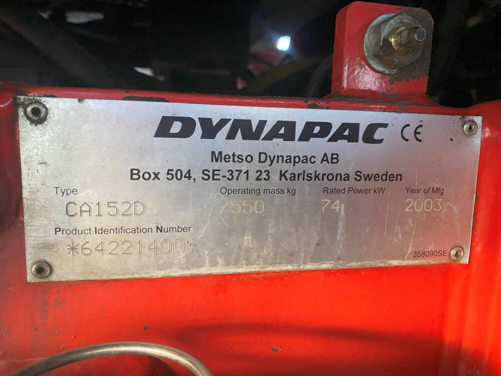 Dynapac CA152D wals