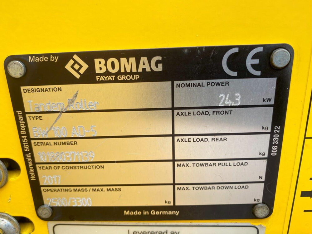 Bomag BW 100 AD-5 wals