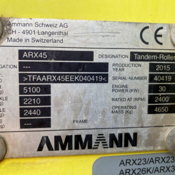 Ammann ARX45 wals