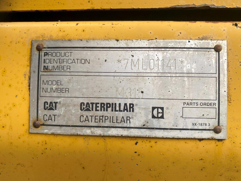 Caterpillar M315 mobiele graafmachine