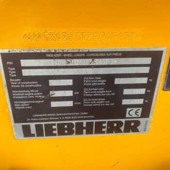 Liebherr L509 speeder stereo wiellader