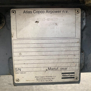 Atlas Copco XAS 37 kd mobiele compressor