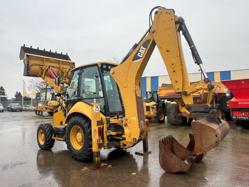 Caterpillar 432F graaflaad combinatie