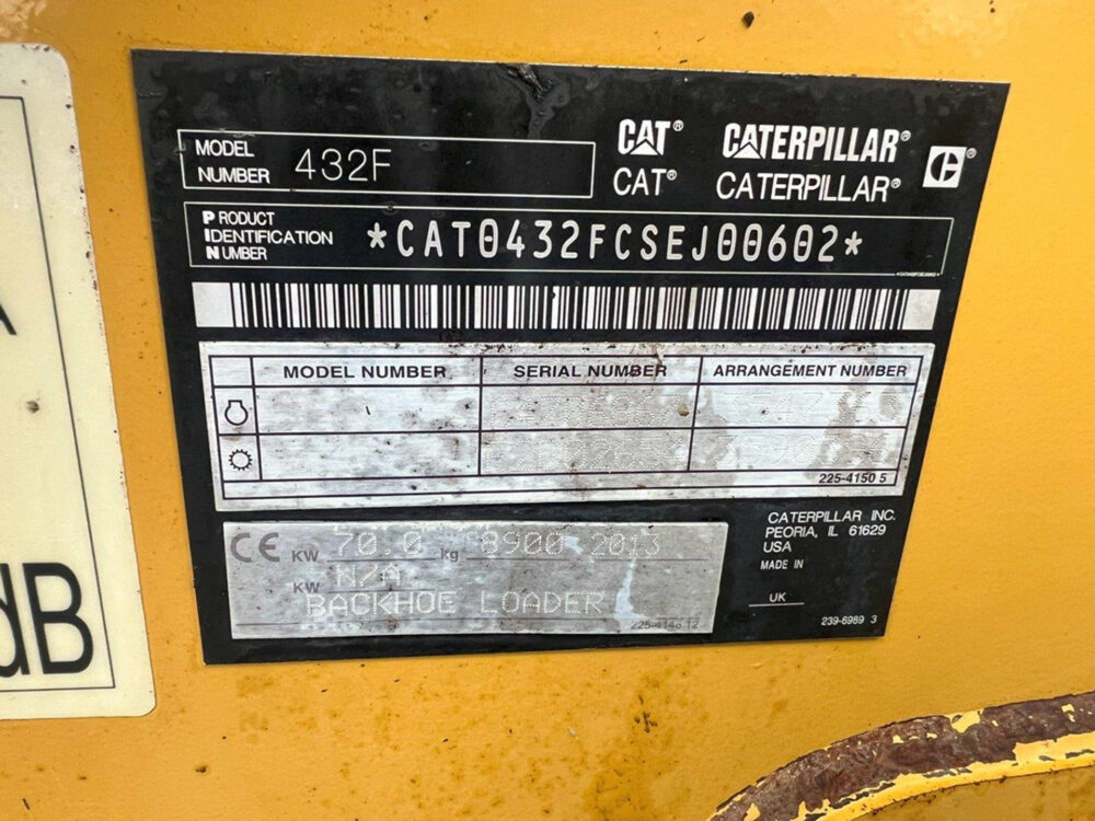 Caterpillar 432F graaflaad combinatie